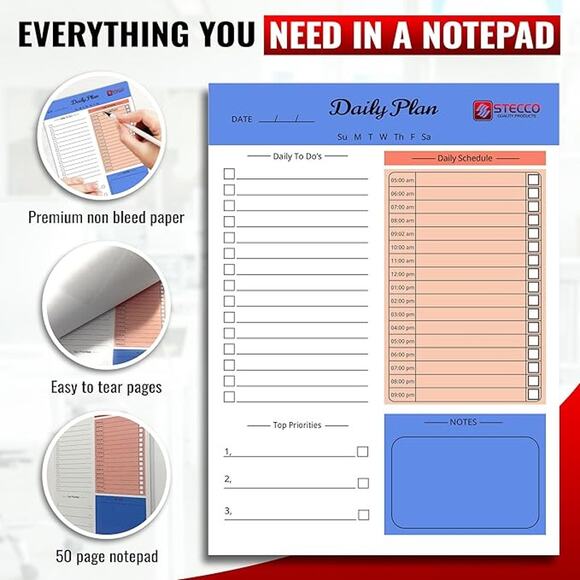 STECCO Leather Portfolio Notebook Document Organizer, Padfolio Folder Organizer - Picture 5 of 9